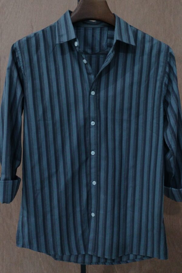Deep Charcoal With Shadow Grey Stripes - Image 4