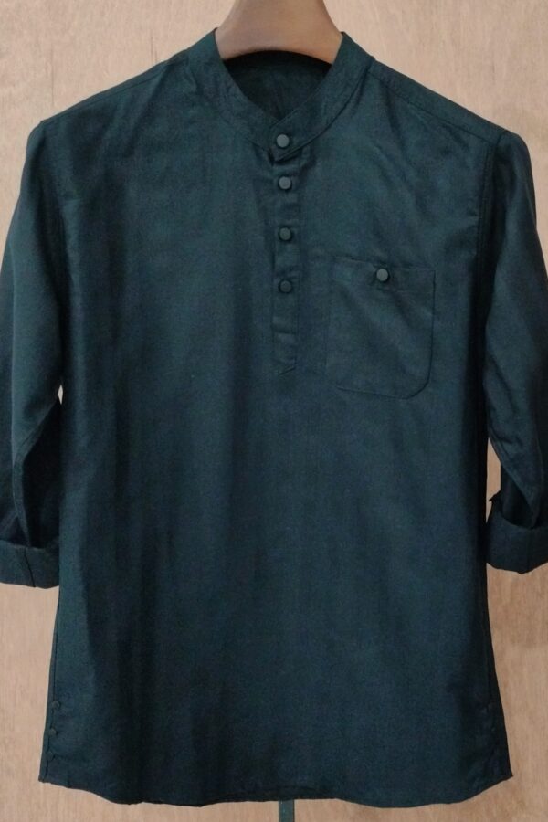 Midnight-Black-Textured-Solid-Katua - Image 4